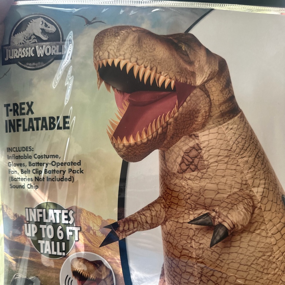 T-Rex Inflatable Costume - Brown